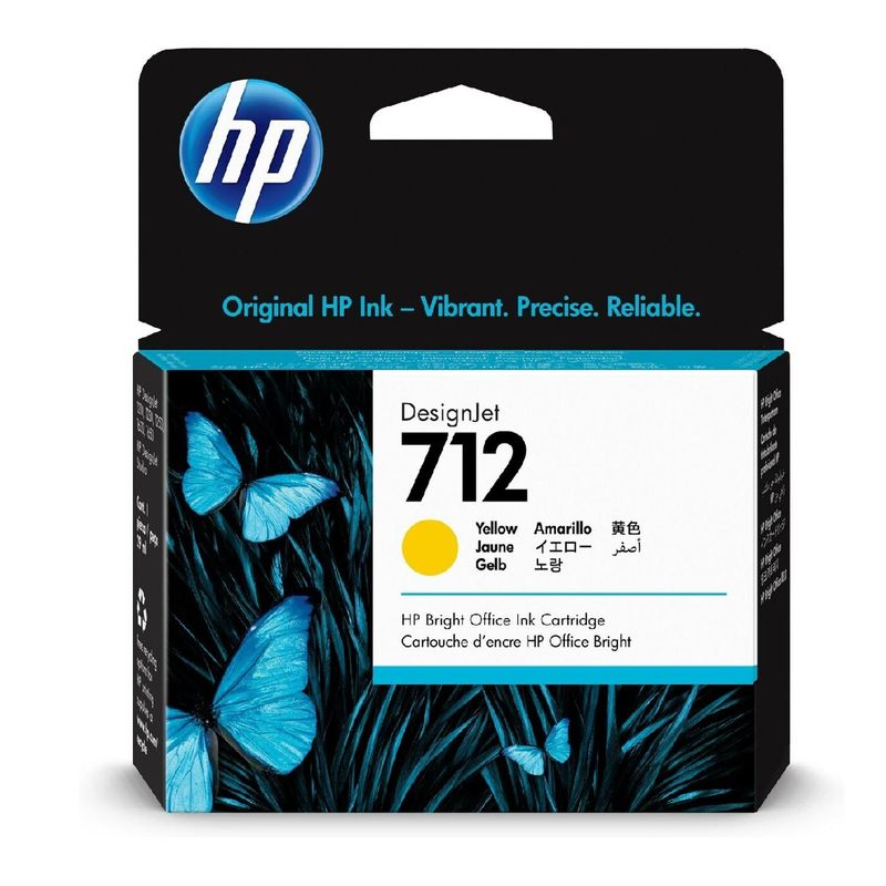 HP - Cartucho de Tinta Hp DesingJet 712 Amarillo 29ml