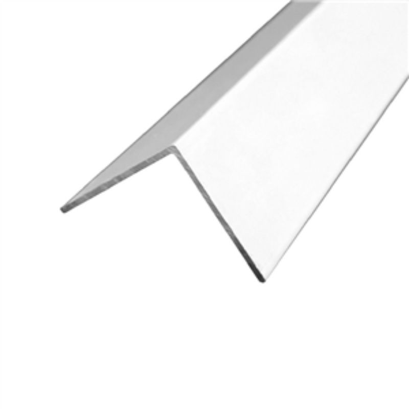 GENERICO - Angulo Aluminio 1 PuLG X 1.5mts X3 Und Blanco