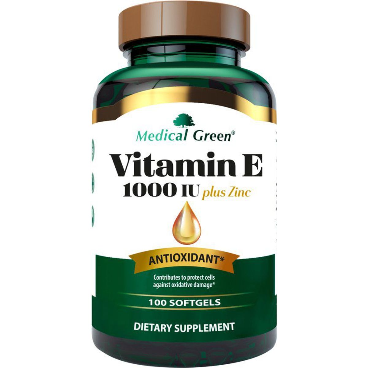 MEDICAL GREEN - Vitamina e 1000 iu x 100 softgels
