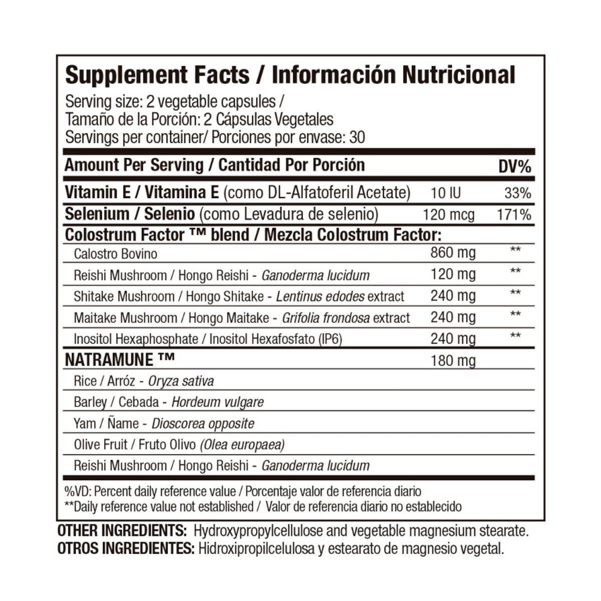 MEDICAL GREEN - Colostrum Factor con nutramune - 60 capsulas