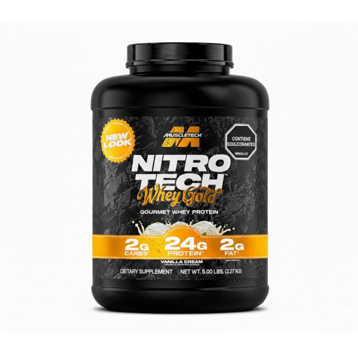 MUSCLETECH - Nitro Tech Whey Gold - 5 libras - Vainilla