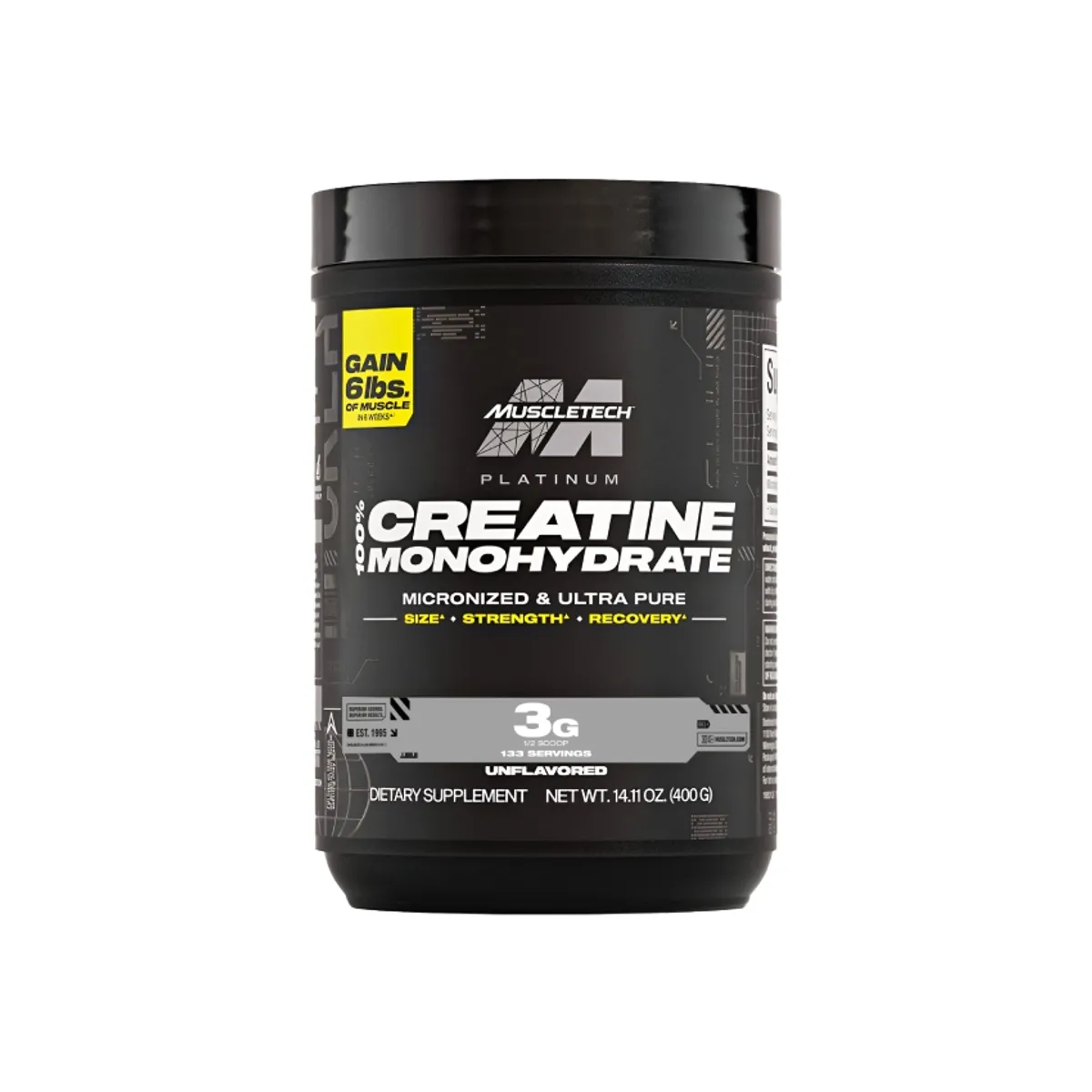 MUSCLETECH - Platinum Creatine - Unflavored - 400 GR