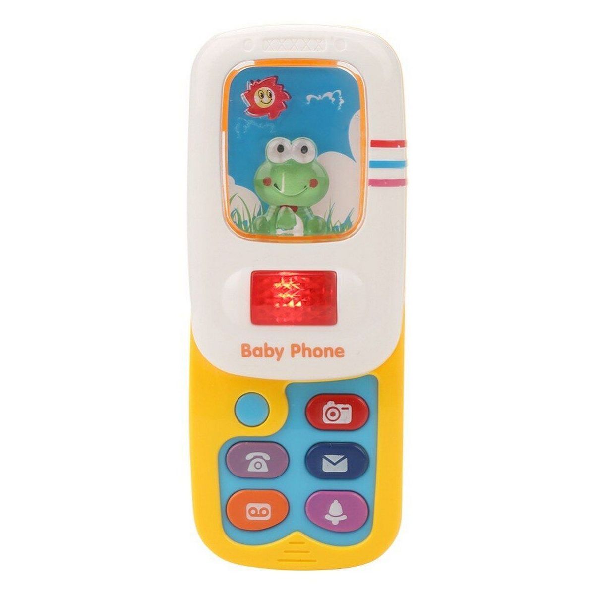 DAYOSHOP - Teléfono Celular Rana Sol Juguete Luces Bebe Niño