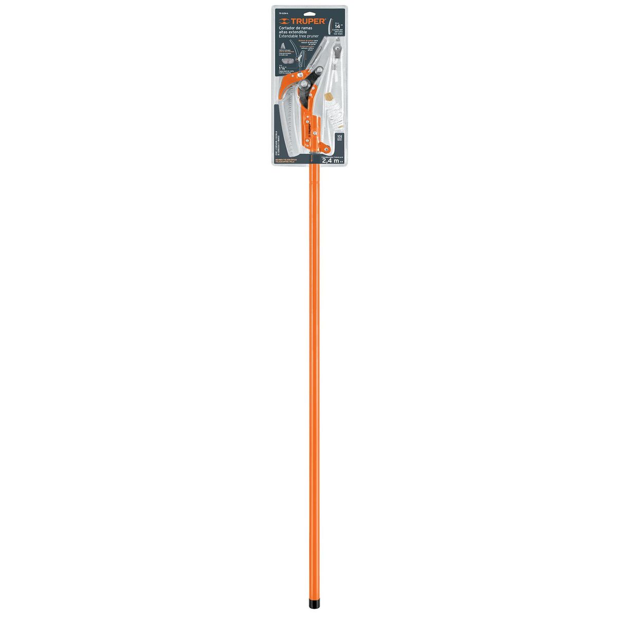 TRUPER - Cortador de ramas altas mango telescópico 24 m aluminio