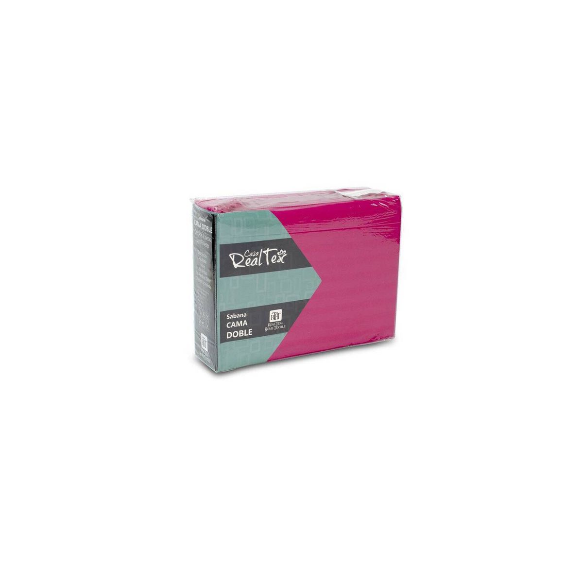 REALTEX - Juego de sabanas microfibra doble fucsia