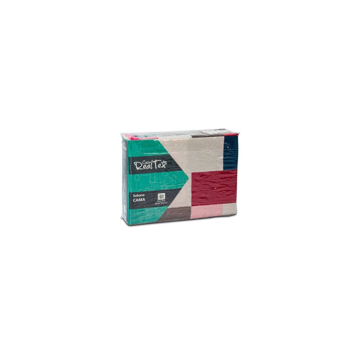 REALTEX - Juego de sabana microfibra sencillo cuadroscolores