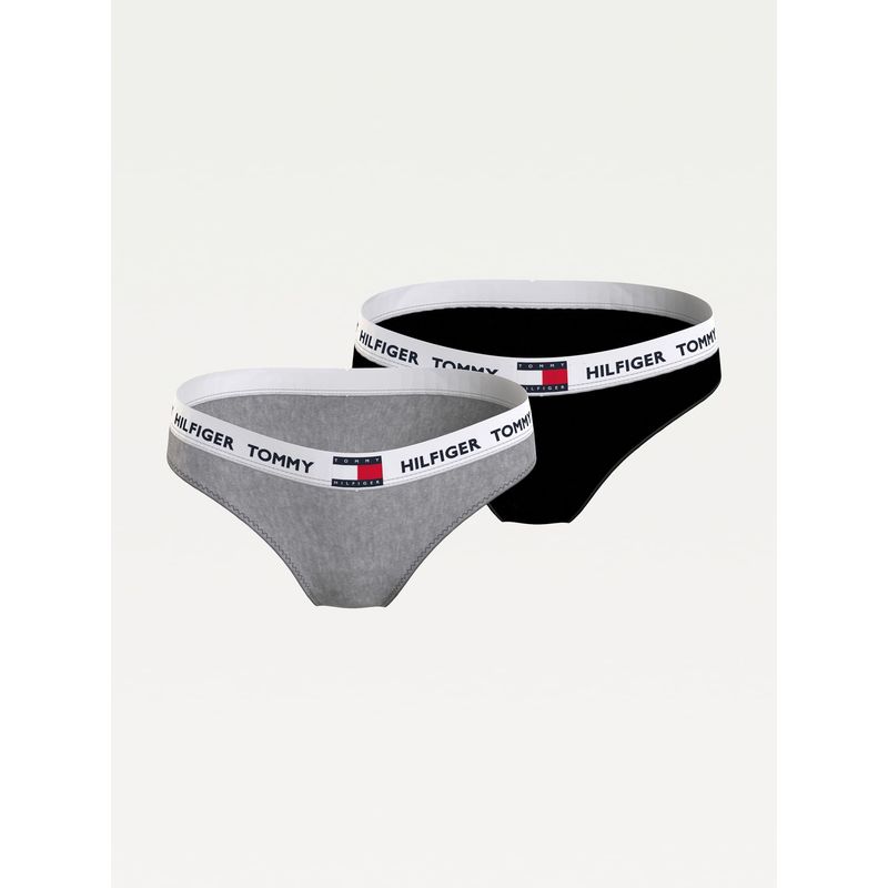 TOMMY HILFIGER - Pack De 2 Panties Tommy 85 Con Inscripción Niña Azul Tommy Hilfiger