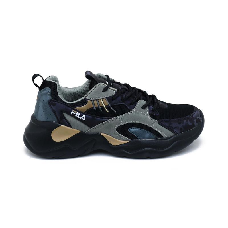 FILA - Tenis Fila Bister Lifestyle-Negro/Gris