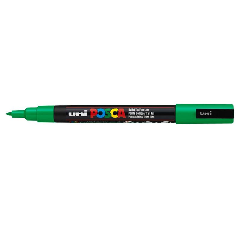 POSCA - Marcador Gráfico De Vinilo Posca Punta Pc-3m Verde