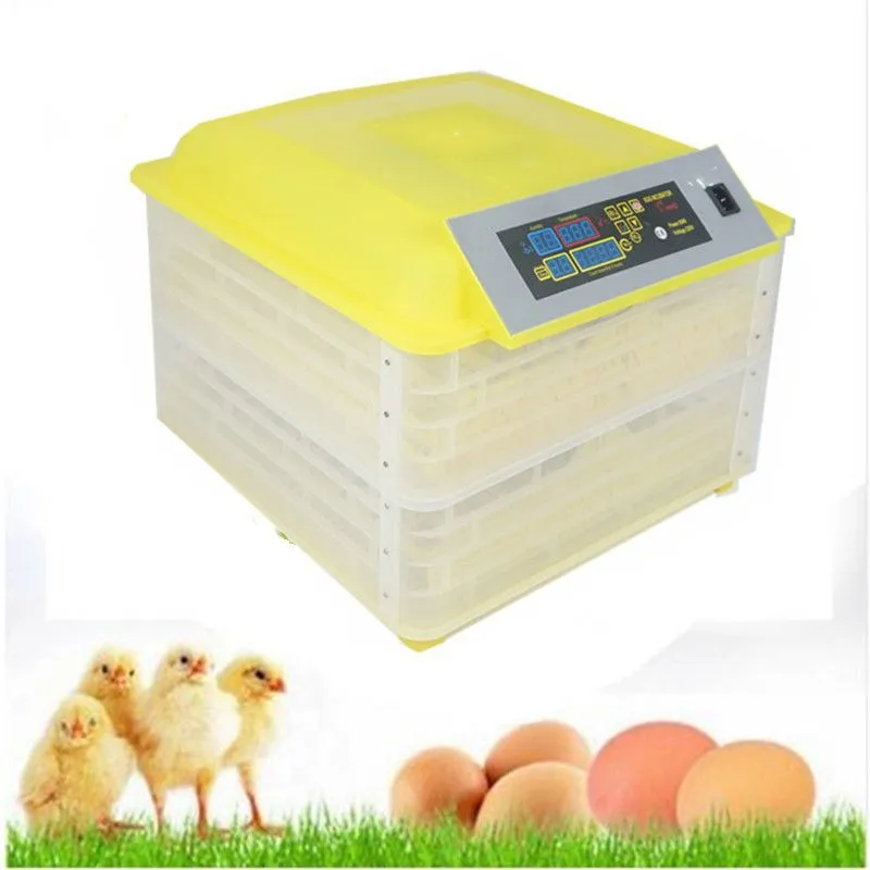 GENERICO - Incubadora 96 Huevos Volteo Automatico Hatcher Control Tapa Nacedora.
