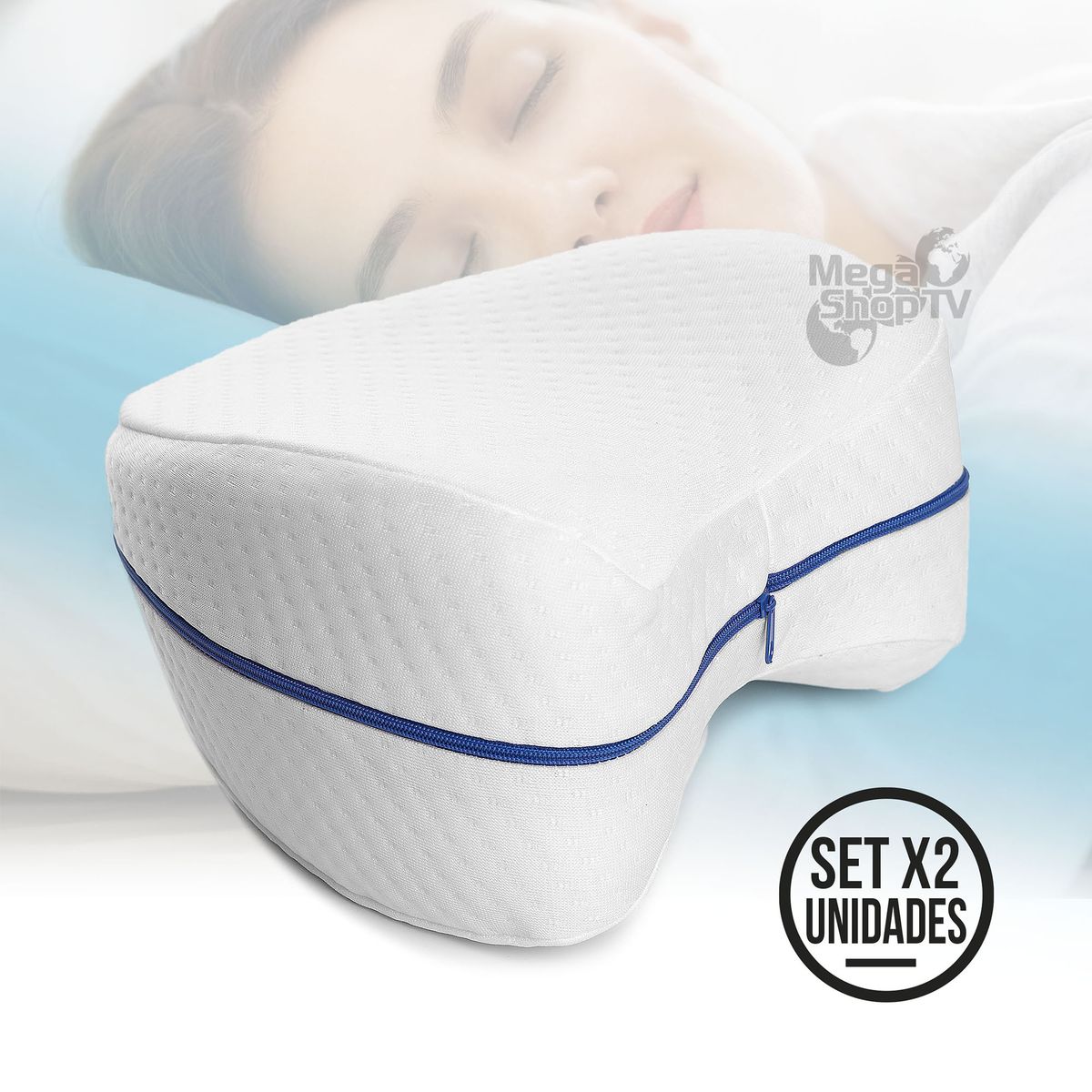 ENERGY PLUS - Set X 2 Almohada ortopédica de apoyo para piernas y rodilla