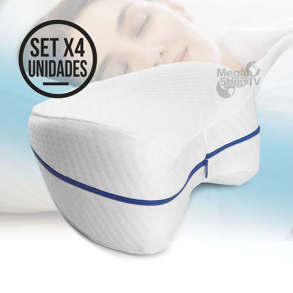 ENERGY PLUS - Set X 4 Almohada ortopédica de apoyo para piernas y rodilla