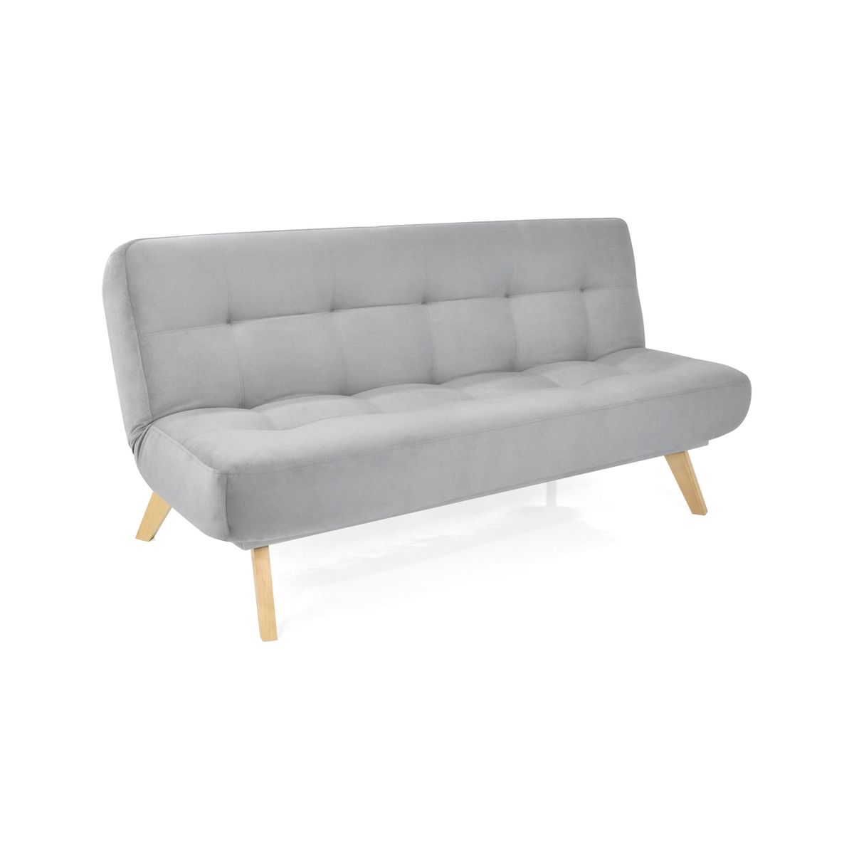 HOGAR VENECIA - Sofa Cama Porto Reclinable 182x85x85 Tela Plata