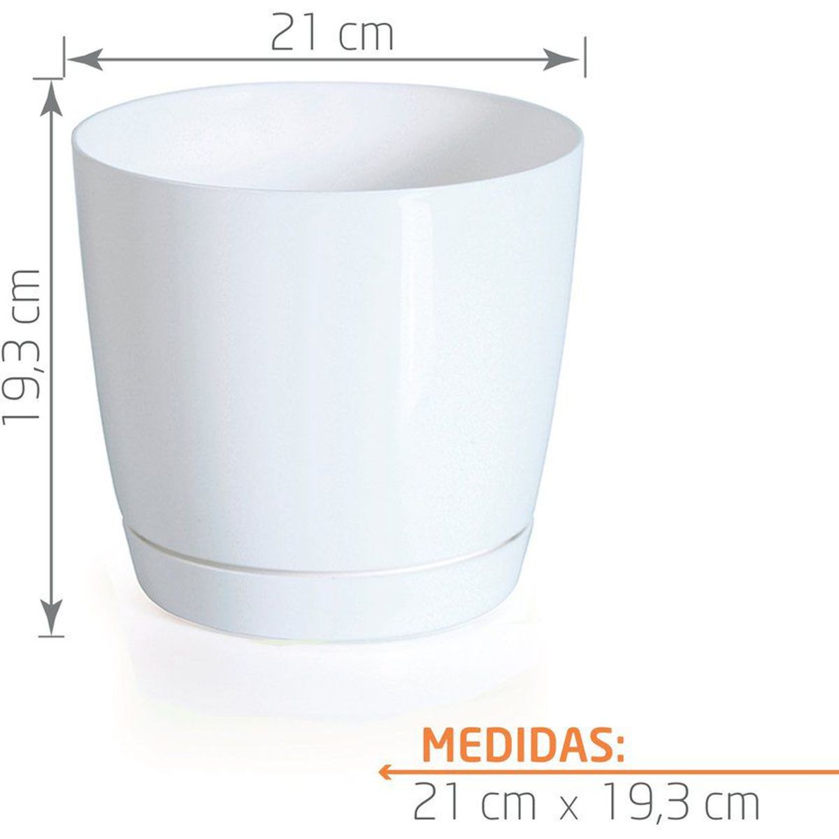 TUMATERA - Matera Coubi Round 21 cm Blanco