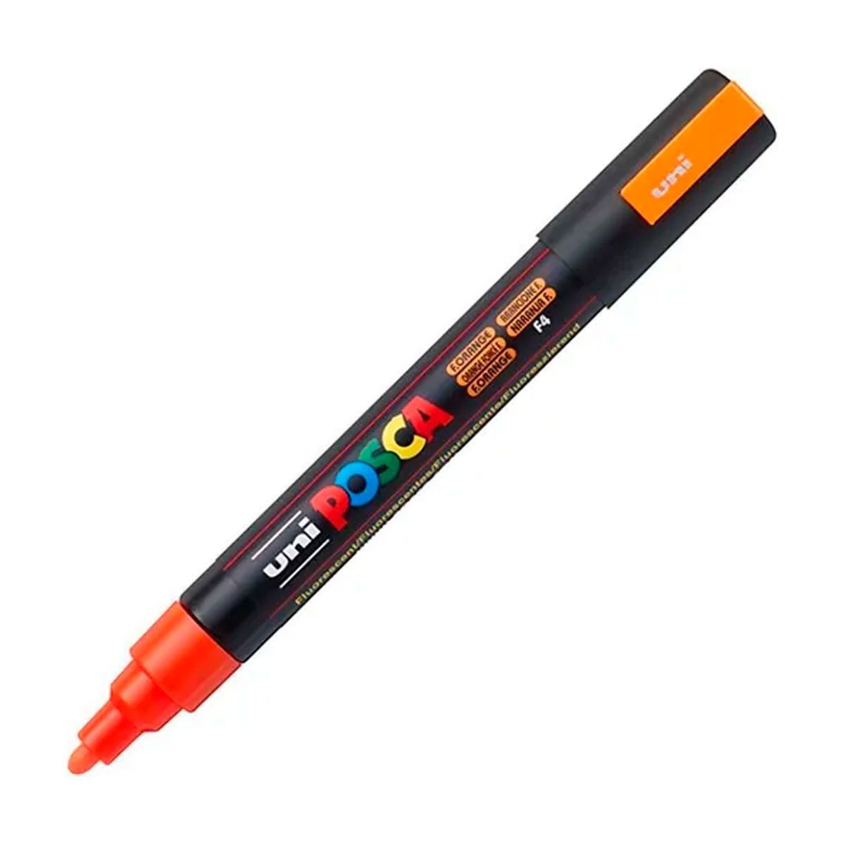 POSCA - Marcador Gráfico De Vinilo Posca Pc-5m Naranja Fluorescente