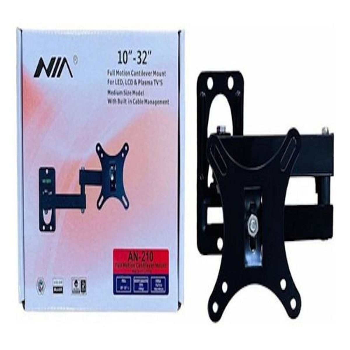 NIA - Soporte Movible Para Monitor Y Tv De 10 A 32 Pulgadas An210