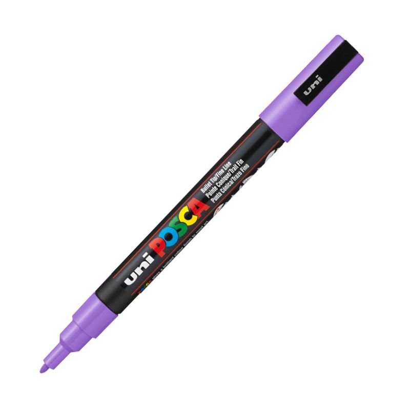 POSCA - Marcador Gráfico De Vinilo Posca Punta Pc-5m Lila