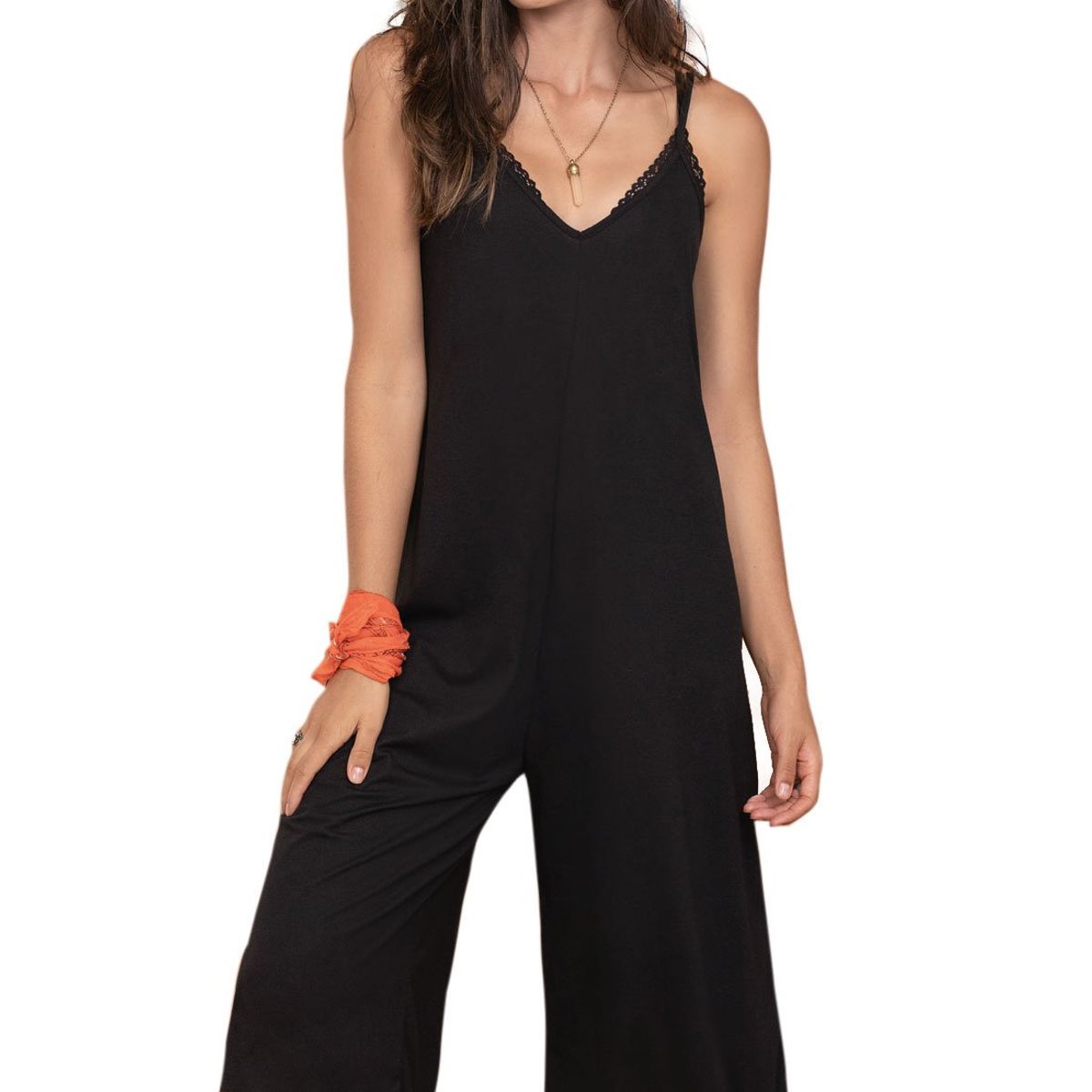 RUTTA - Enterizo Largo Para Mujer Negro Rutta