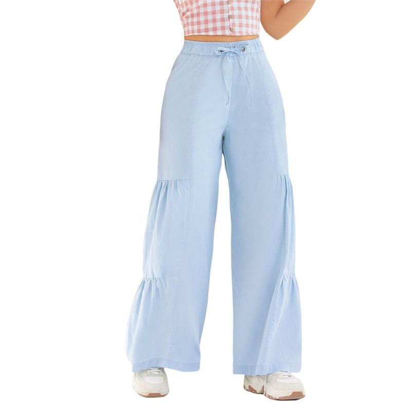 ATYPICAL - Pantalón Para Mujer Azul Claro Atypical