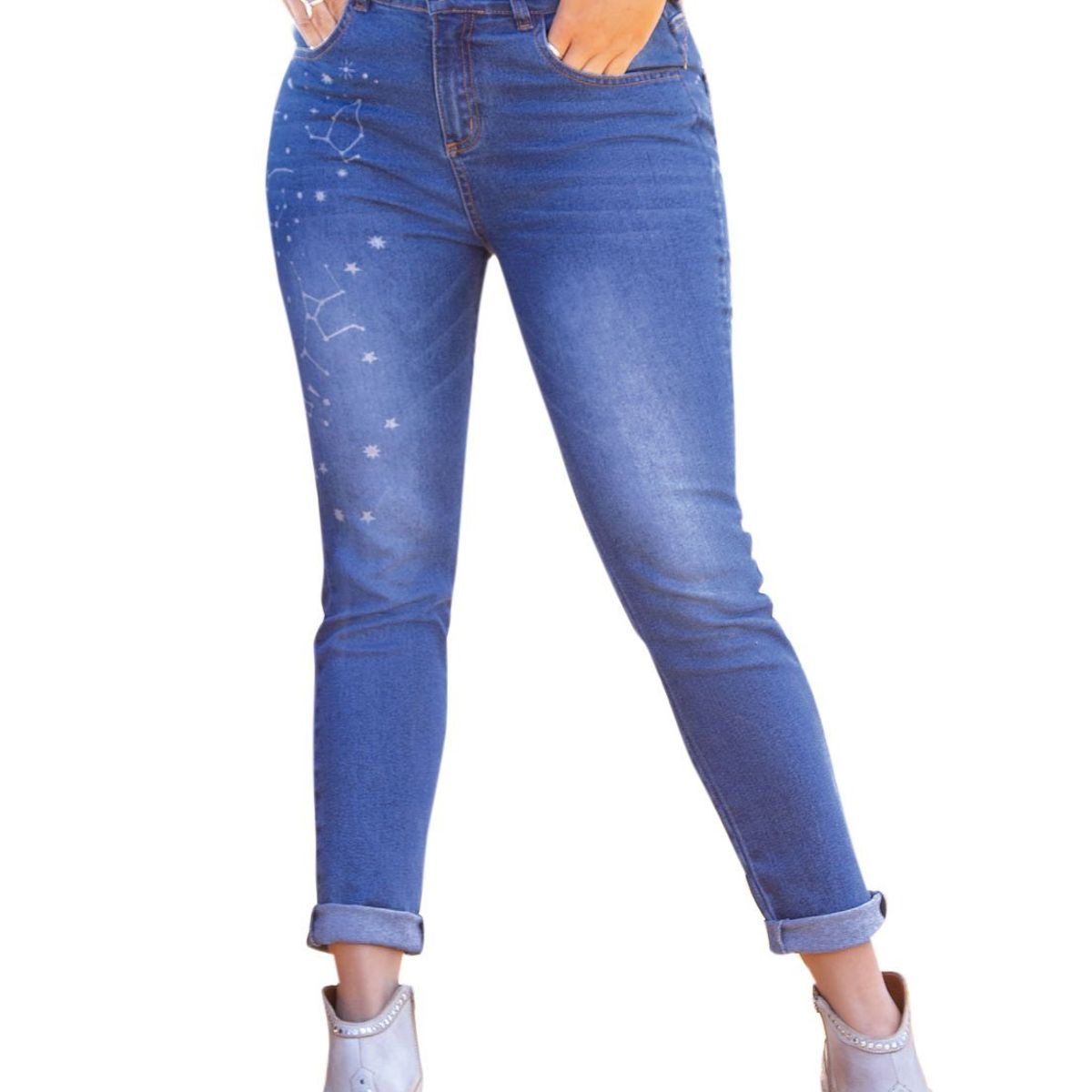 ATYPICAL - Jean Juvenil Femenino Azul Medio Atypical