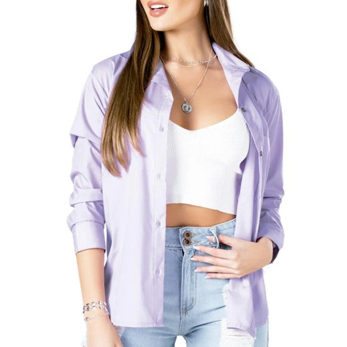 MARKETING PERSONAL - Camisa Lila MP 88879