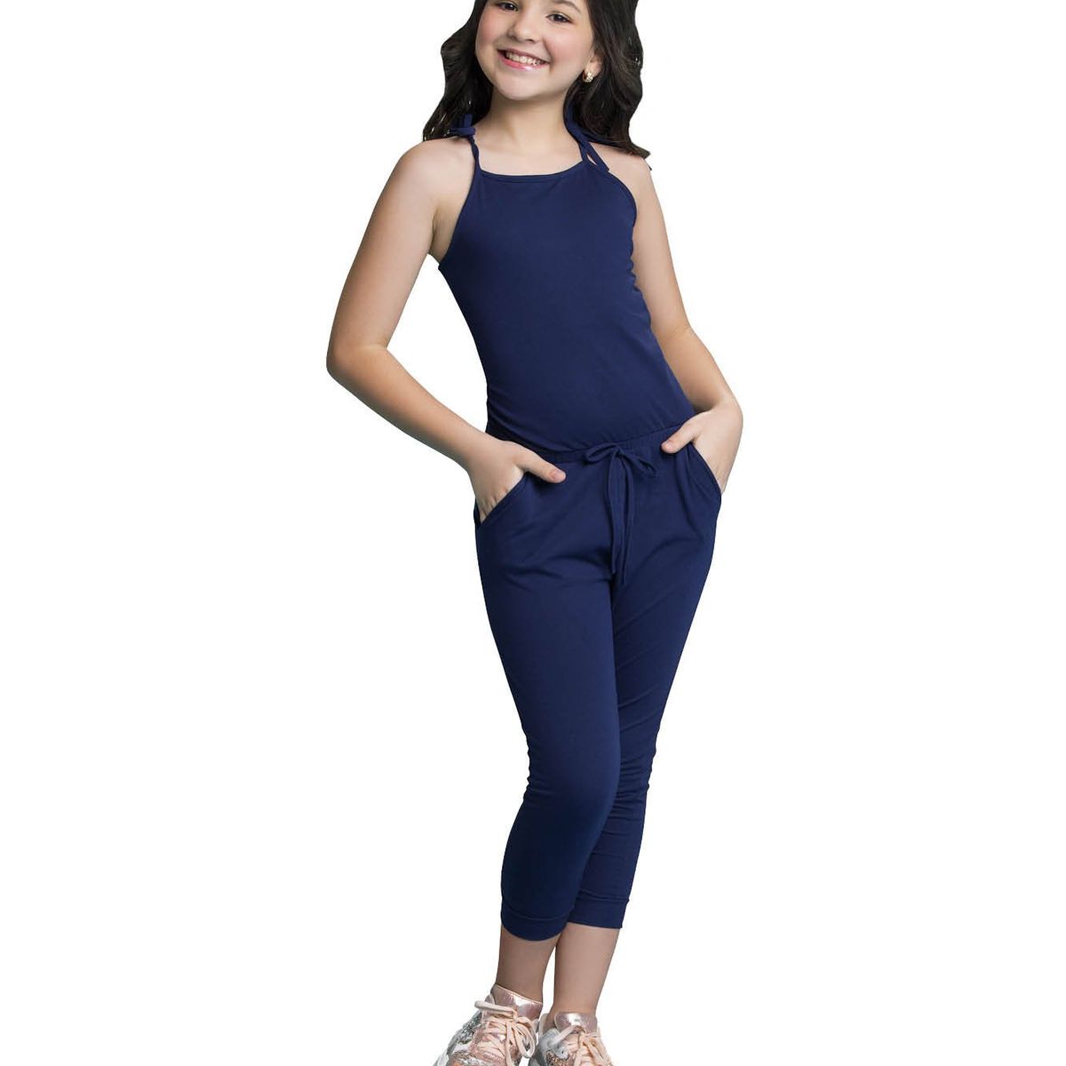 MARKETING PERSONAL - Enterizo Para Niña Azul Navy MP