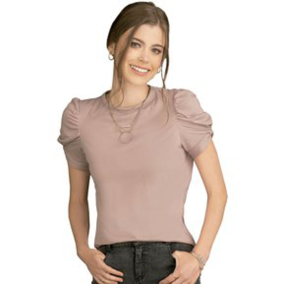 RUTTA - Camiseta para Mujer Rutta -Rosado Malva