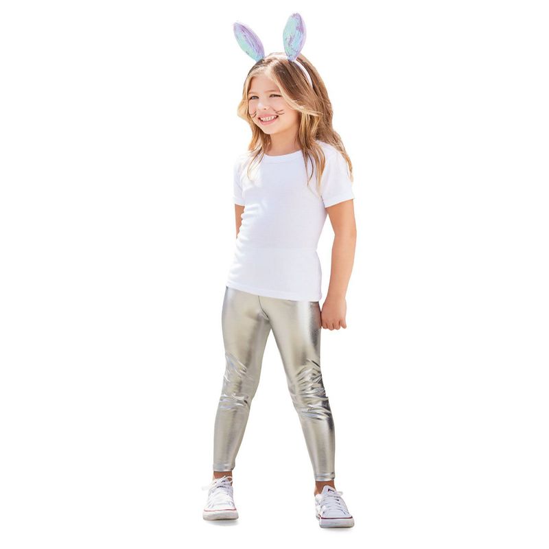 MARKETING PERSONAL - Legging Para Niña Plateado MP_.