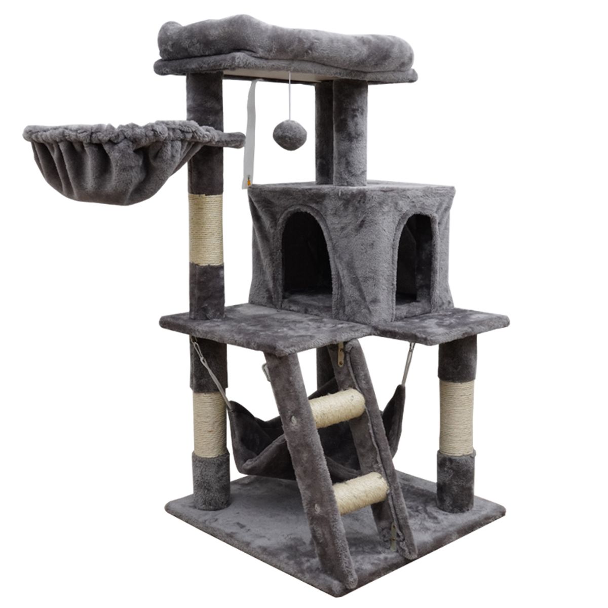 WOOD PETS - Maos Pets Gimnasio Rascador Para Gatos 4 Niveles