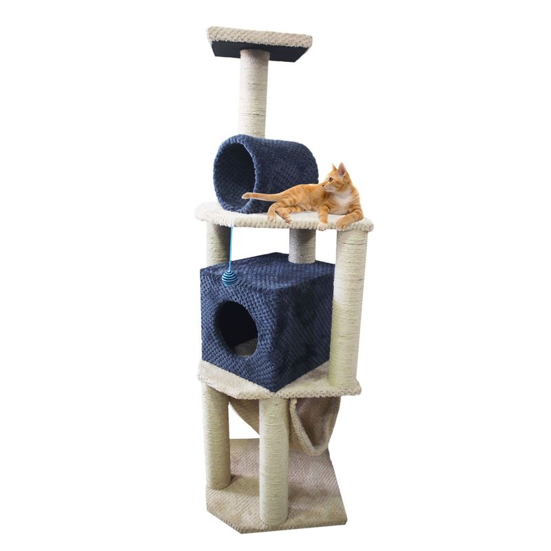 MAOS - GIMNASIO GATO ESQUINERO BEIGE PETROLEO