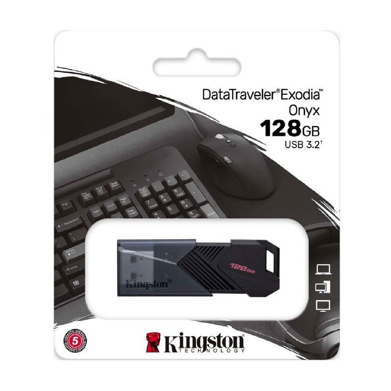 KINGSTON - Memoria USB Kingston DataTraveler Exodia Onyx 128GB.