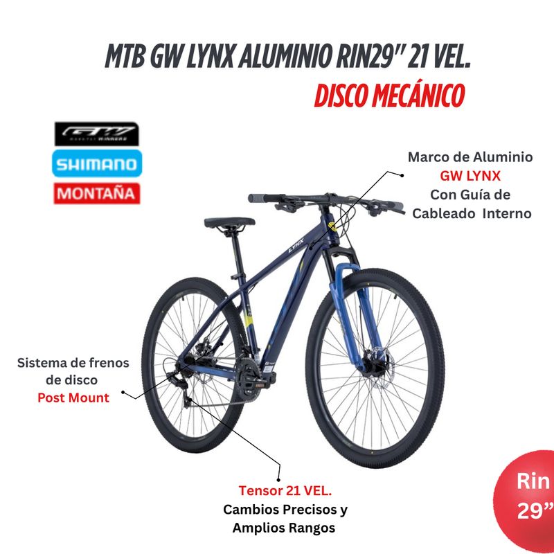 GW - Bicicleta Todoterreno GW Lynx Rin 29 M