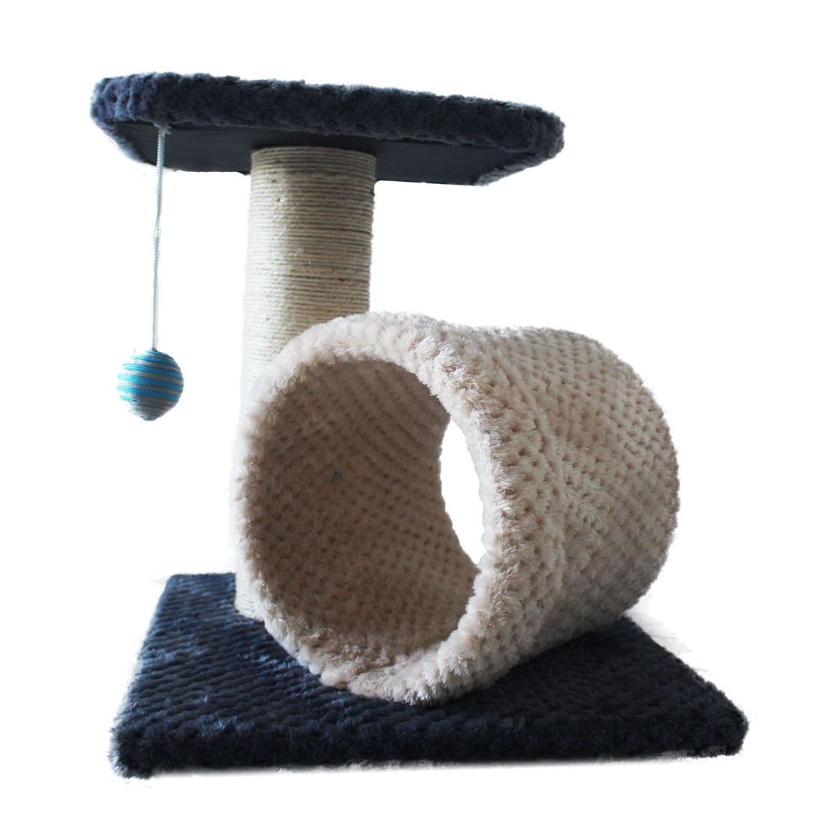 MAOS - RASCADOR GATO TUNEL - PETROLEO BEIGE