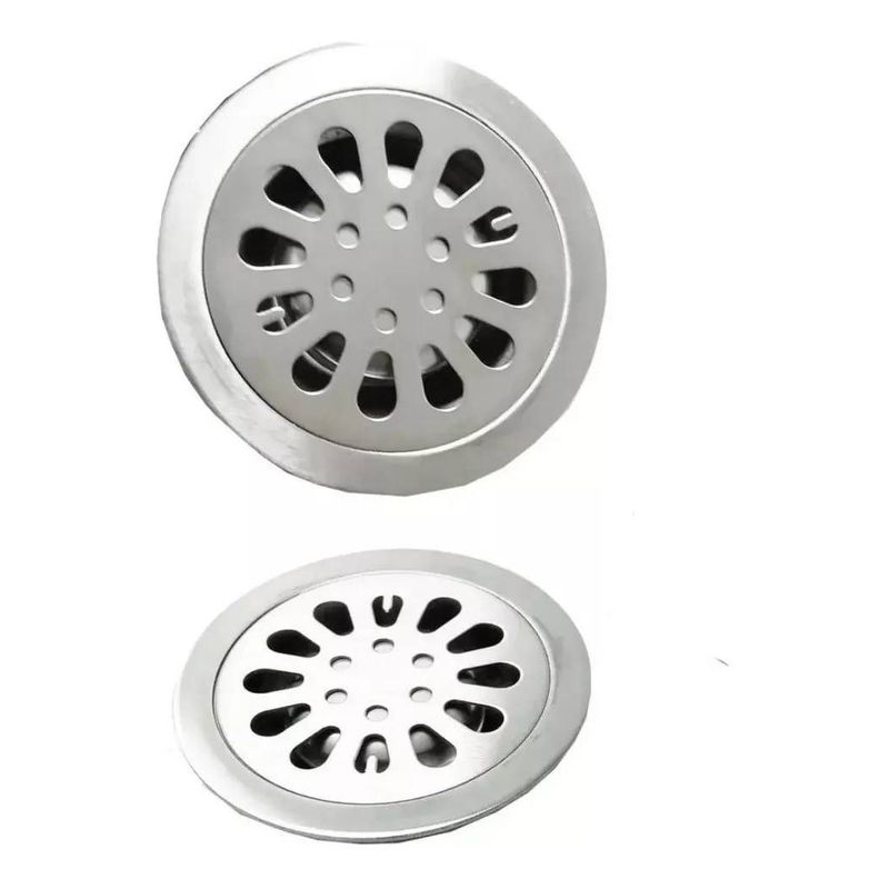 GENERICO - Rejilla Acero Sifón De Piso Loto Circular 10cm 3 X 1 1/2