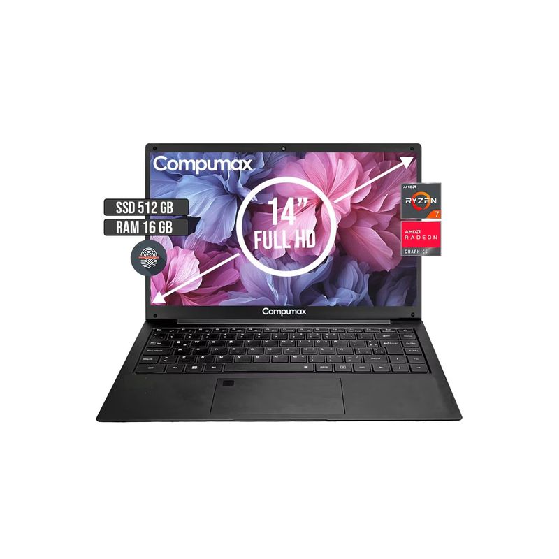 COMPUMAX - Portatil Compumax Ryzen 7 5700u Ram 16 Gb Ssd 512 14 " FHD Win 11.
