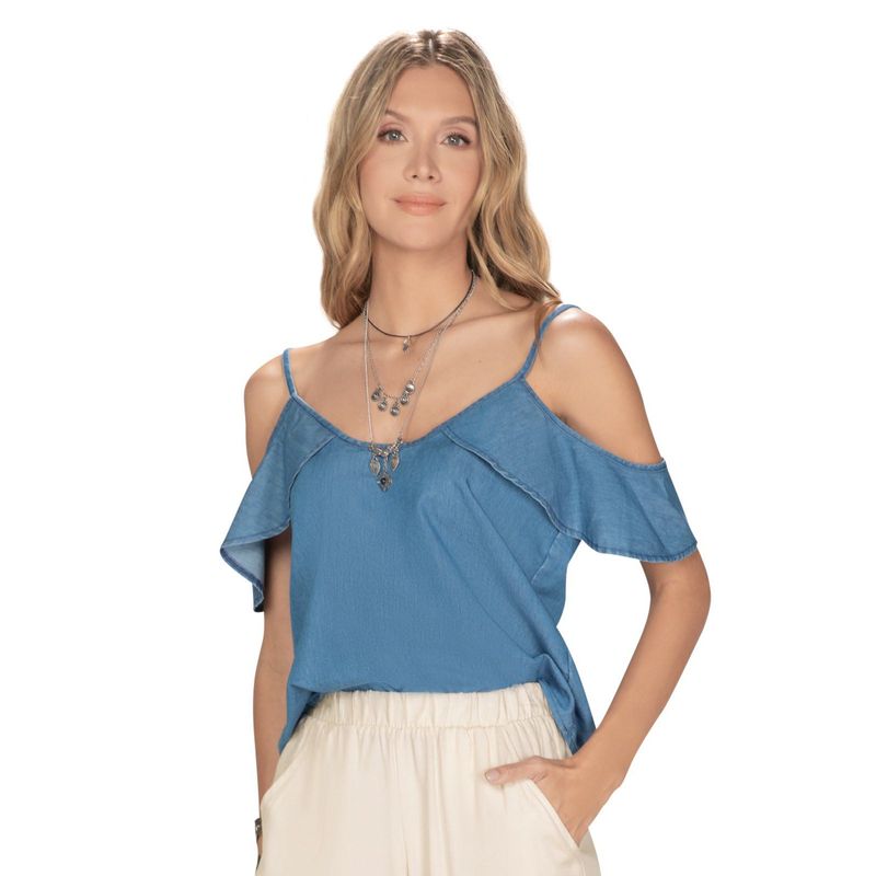 RUTTA - Blusa Para Mujer Azul Claro Rutta