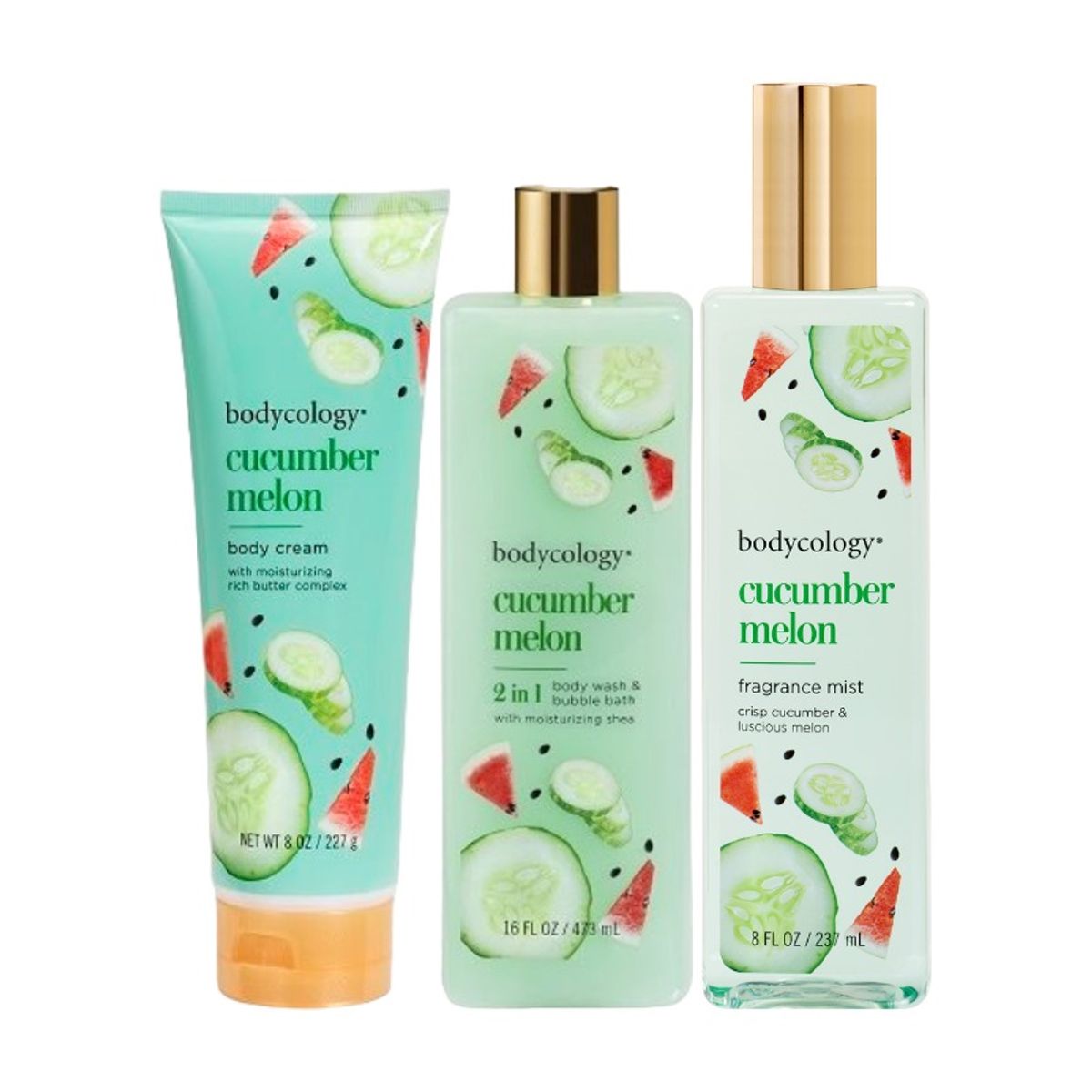 BODYCOLOGY - Combo Bodycology Cucumber Melon 3 piezas