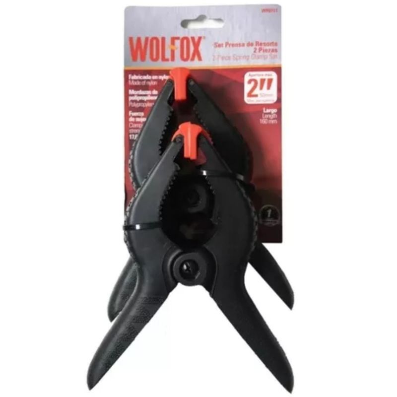WOLFOX - Prensa De Resorte Carpintería 2'' X 2 Piezas - Wolfox