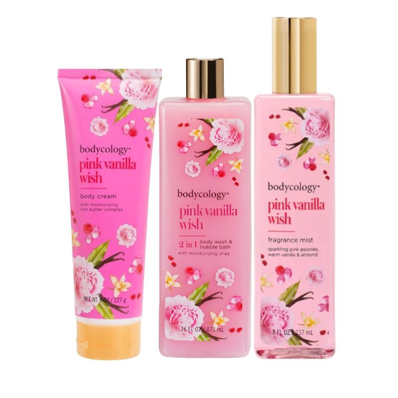 BODYCOLOGY - Combos Bodycology Pink Vanilla Wish 3 piezas