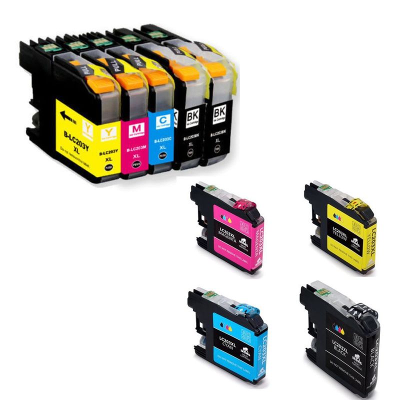 GENERICO - 4 Cartuchos Lc203xl Generico - Brothe J4420dw J4620fc J5320