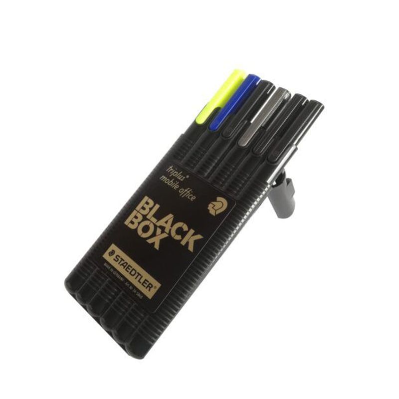 STAEDTLER - Set Bolígrafo Micropunta Portamina Y Resaltador X6 Staedtler