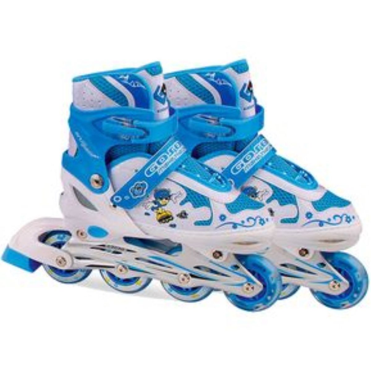 GYMAX - Kit Patines Semiprofesionales Niño Talla 34 - 37