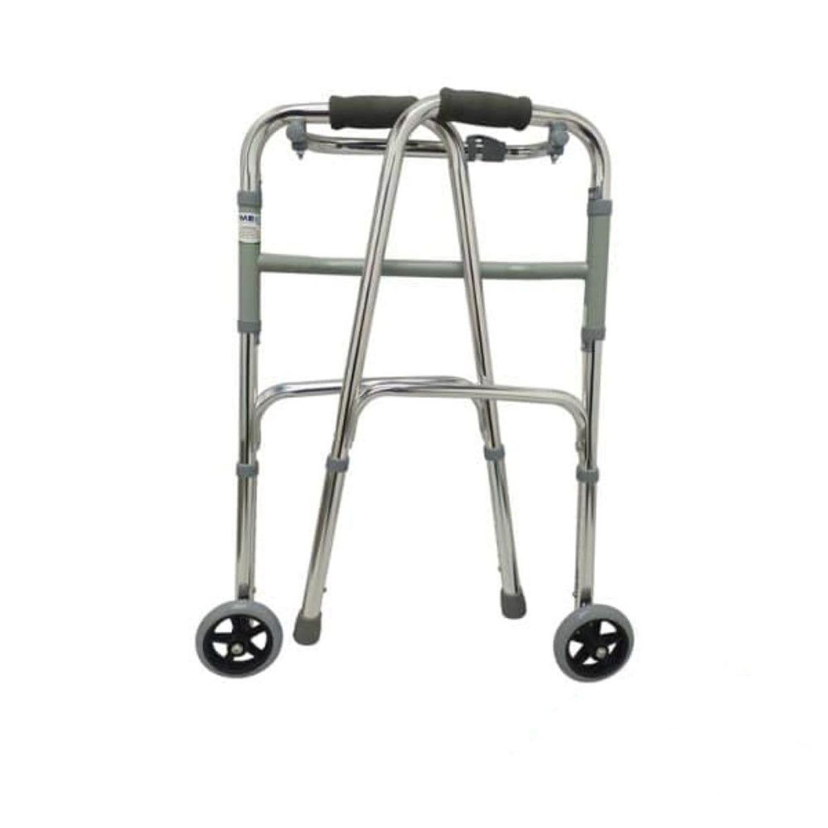 TME - Caminador Plegable en Aluminio con Dos Ruedas TME912