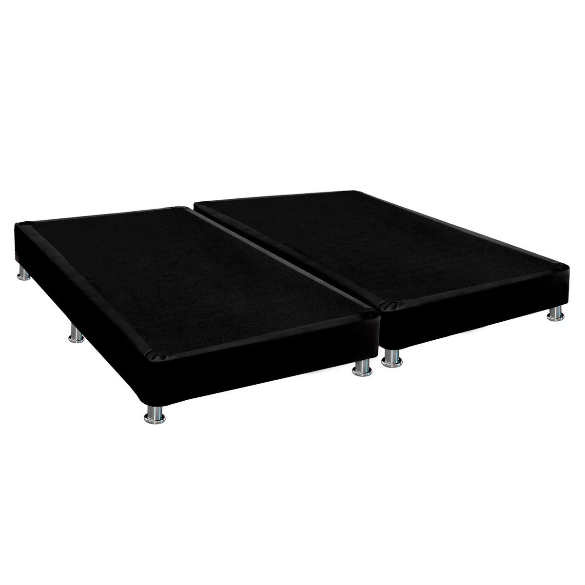 COLCHONES FANTASIA - Base Cama Plus Negro Sencillo Fantasía