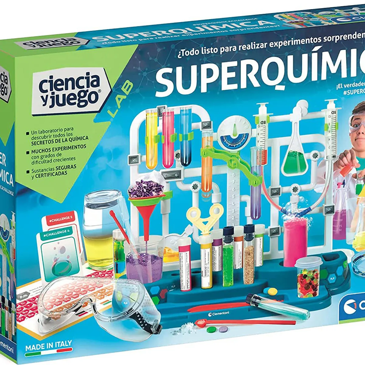 CLEMENTONI - Juguete Niños Experimentos Laboratorio Stem Química Niñas