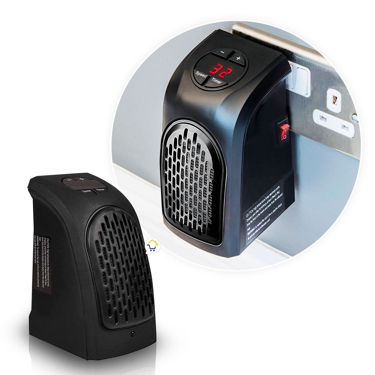 COMPRALOENCASA COM - Calentador eléctrico portátil calefactor ambiente cpa01