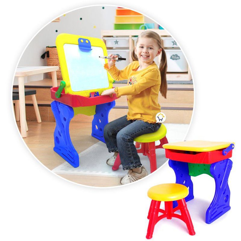 COMPRALOENCASA COM - Escritorio didáctico 2 en 1 pupitre tablero niños pf4020