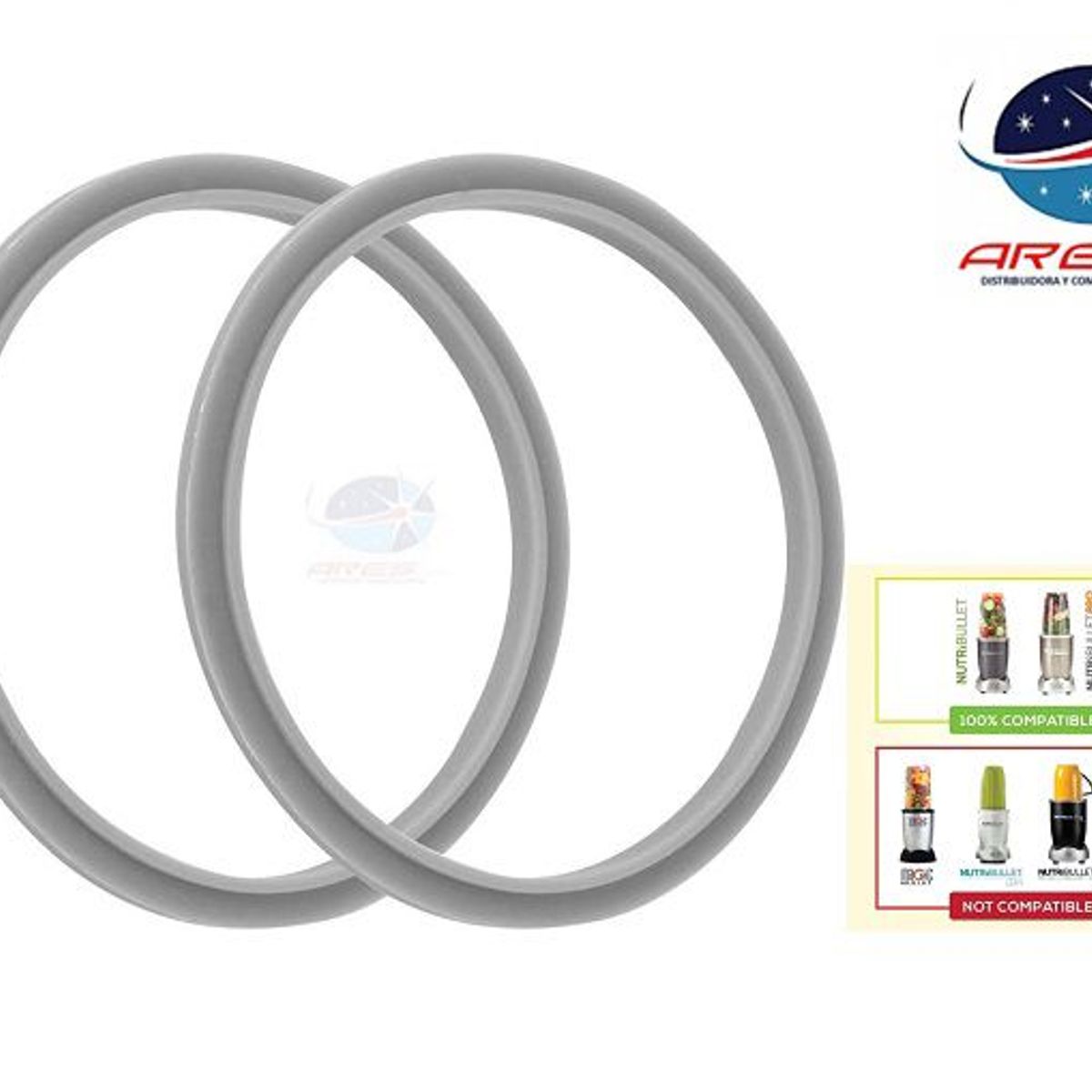 ARES - Empaque X2 Para CuchillaTapa Nutribullet 600-900w