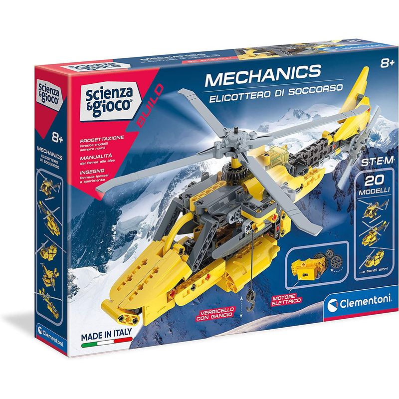 CLEMENTONI - Juego De Construcción Aviones Steam 20 Modelos Legoo Niños