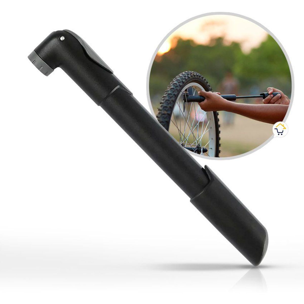 COMPRALOENCASA COM - Inflador manual bomba portátil llantas bicicleta bom01b